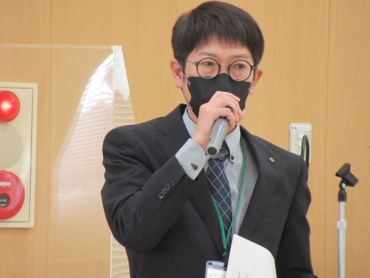 午前の講師　やさわの園　永洞庶務係長