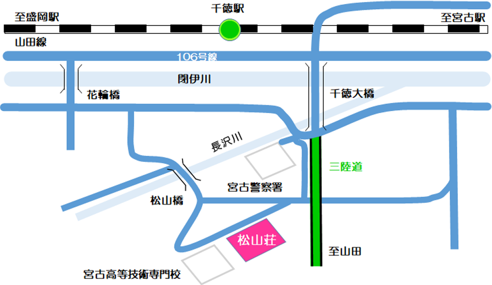救護施設　松山荘　アクセスマップ詳細
